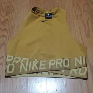 Nike pro high neck sports bra